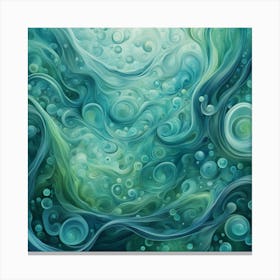 Bubbles In The Water Canvas Print