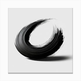 Black Circle Canvas Print