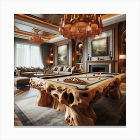 Billiard Room-5 Canvas Print