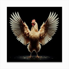 Hen wings Canvas Print