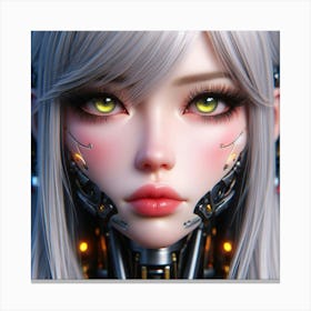 Robot Girl 9 Canvas Print