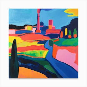Abstract Park Collection Gas Works Park Seattle 2 Canvas Print
