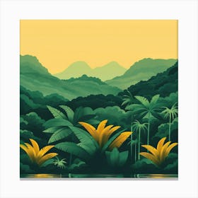 Tropical Landscape Canvas Print