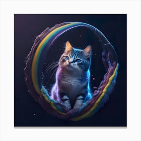 Cat Galaxy (34) Canvas Print