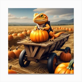 Pumpkin Dragon Canvas Print