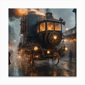 Steam Train Canvas Print