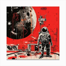 Astronaut In Space 1 Canvas Print