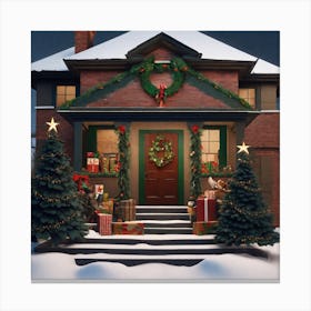 Christmas House 42 Canvas Print