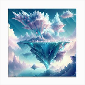 Ice Crystals Canvas Print