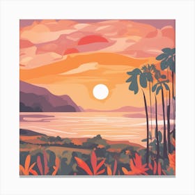 Hawaii Sunset Canvas Print