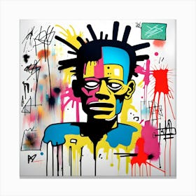Basquiat State Of Mind 7 Canvas Print