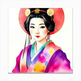 Silent Stories: The Life of a Japanese Geisha Canvas Print