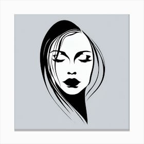 Woman'S Face Canvas Print