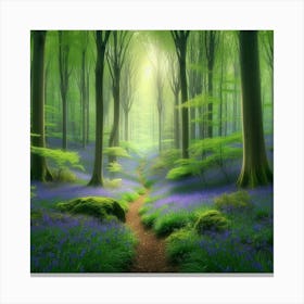 Bluebell Forest 7 Canvas Print