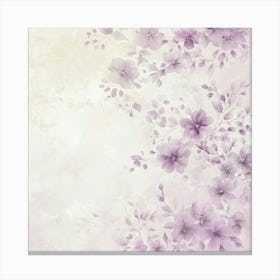 Watercolor Floral Background Canvas Print