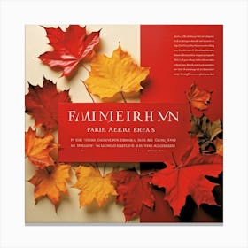 A Painterly Web Page Design Featuring The Compelling Hues Of Autumn Finely Rendered Leaf Shaped Tag (1) Canvas Print