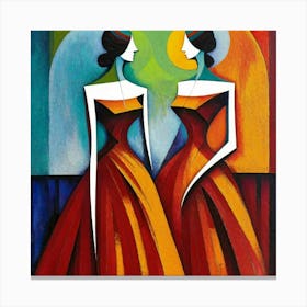 Two Women Canvas Print