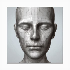 3d Head Model 8 Canvas Print