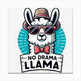 No Drama Llama Canvas Print