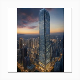 Hong Kong Skyscraper Canvas Print
