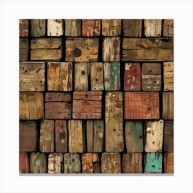 Old Wooden Planks Canvas Print