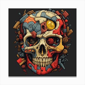 Skull Skull Skull Skull Skull Skull Skull Skull Skull Skull Canvas Print