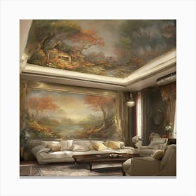 Living Room Mural Canvas Print