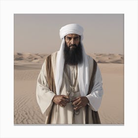 Man In The Desert Canvas Print