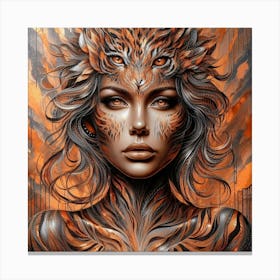 Tiger Woman 2 Canvas Print