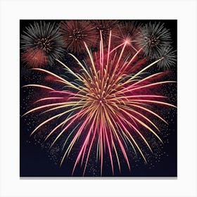 Fireworks In The Sky Canvas Print