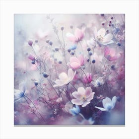 Ephemeral Flowers Canvas Print