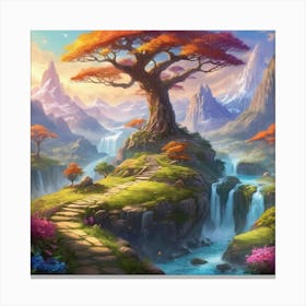 Fantasy Landscape Painting Canvas Print