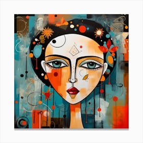 Woman'S Face 22 Canvas Print