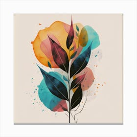 Abstract Watercolor Painting Canvas Print