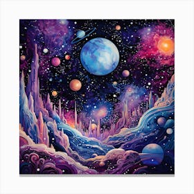 Galaxy Painting 2 Canvas Print