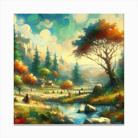 Landscape Painting 2 Canvas Print