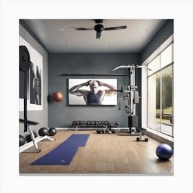 Gym Room Canvas Print