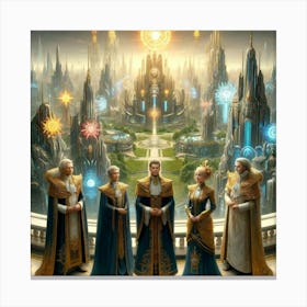 Noble Houses Converted Canvas Print