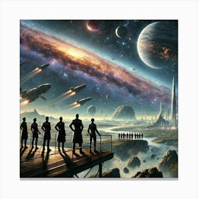 A Scene Connection Space Asterian Syndicate 1024 Canvas Print