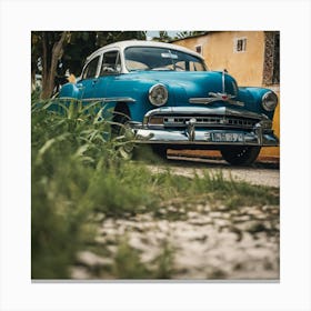 Classic Car In Cuba 3 Canvas Print