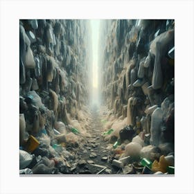 Path Through The Garbage Canvas Print