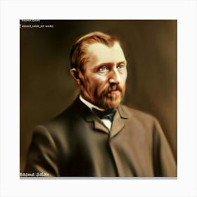 Portrait Of Vangogh Canvas Print