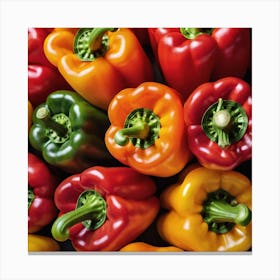 Colorful Peppers 32 Canvas Print