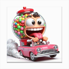 Gumball Machine car Canvas Print