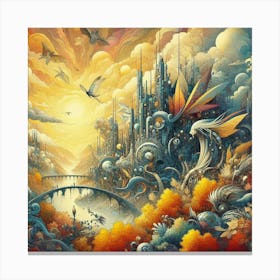 'Sunrise City' Canvas Print