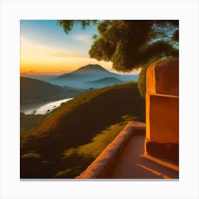 Sunset In The Mountains 27 Canvas Print