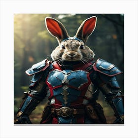 Rabbit In Armor 1 Canvas Print