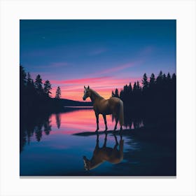 Sunset Horse 41 Canvas Print