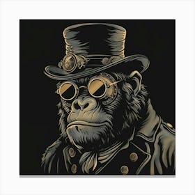 Steampunk Monkey 54 Canvas Print