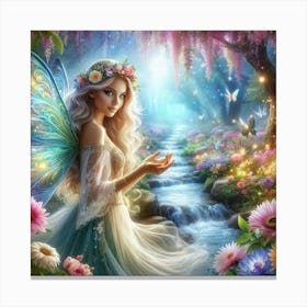 Fairy In The Forest 3 Canvas Print